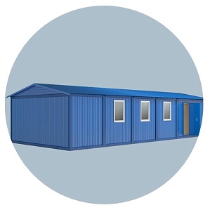 Модульное здание магазин из 4 модулей 6000х9600 мм