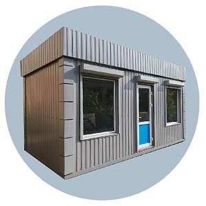 Торговый киоск с рекламным коробом 6000х3400 мм