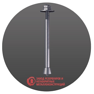 Болт фундаментный анкерный М12-М48 мм тип 6.2 СТ3ПС ГОСТ 24379-80